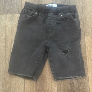 Black Denim Shorts